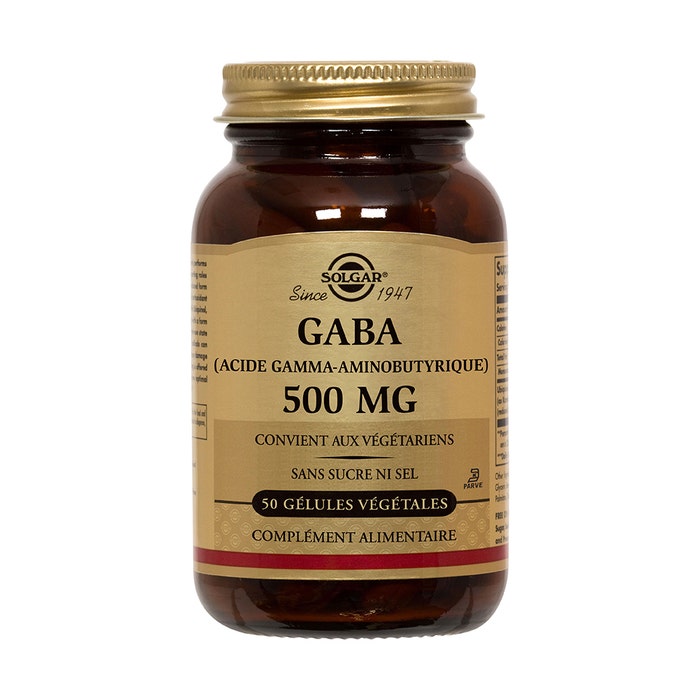 Solgar Gaba (acido gamma-aminobutirrico) 50 geluli Sommeil Relaxation 500 mg