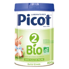 Picot 2 Latte in polvere biologico 6-12 mesi 800g