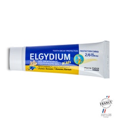 Elgydium Kids Dentifricio al Fluorinolo Gusto Banana 2-6 anni 50ml