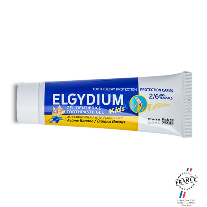 Elgydium Kids Dentifricio al Fluorinolo Gusto Banana 2-6 anni 50ml