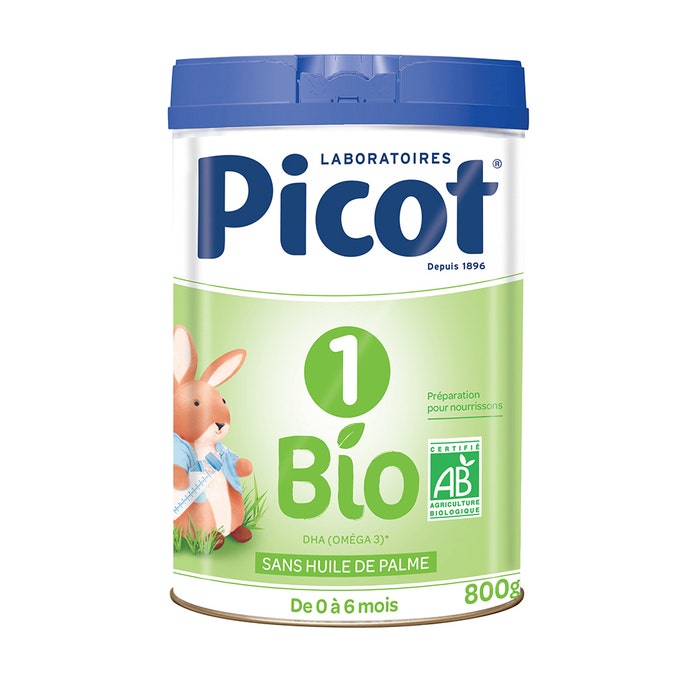 1 Latte in polvere biologico per bambini 0-6 mesi 800g Picot