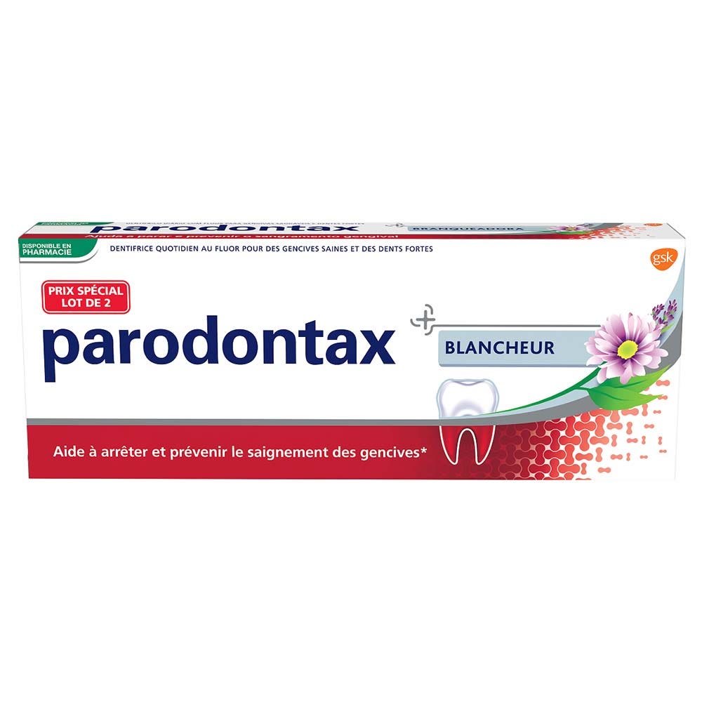 Parodontax Dentifricio Gengive sanguinanti Sbiancante 2x75ml