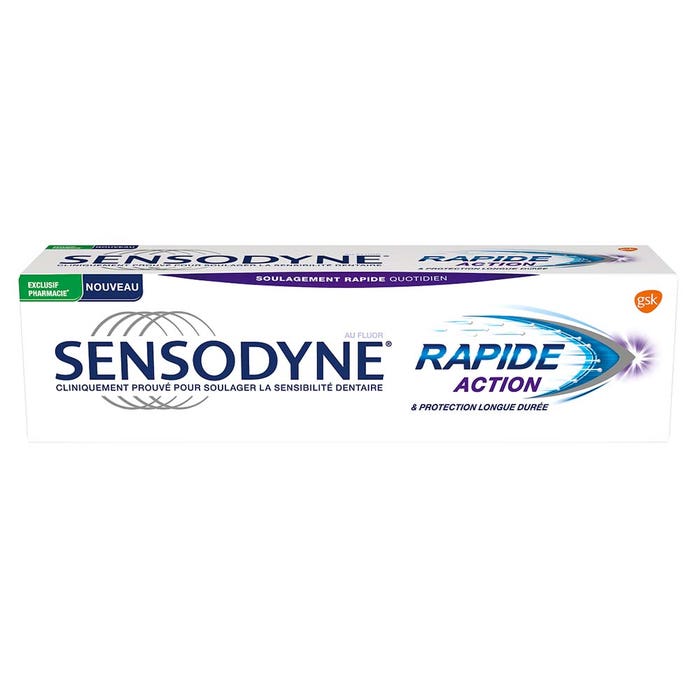Dentifricio rapido e protezione di lunga durata 75ml Sensodyne
