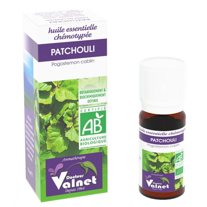 Olio essenziale di Patchouli biologico 10ml Dr. Valnet