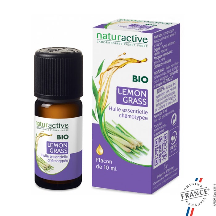 Naturactive Olio essenziale di Lemon Grass biologico 10ml