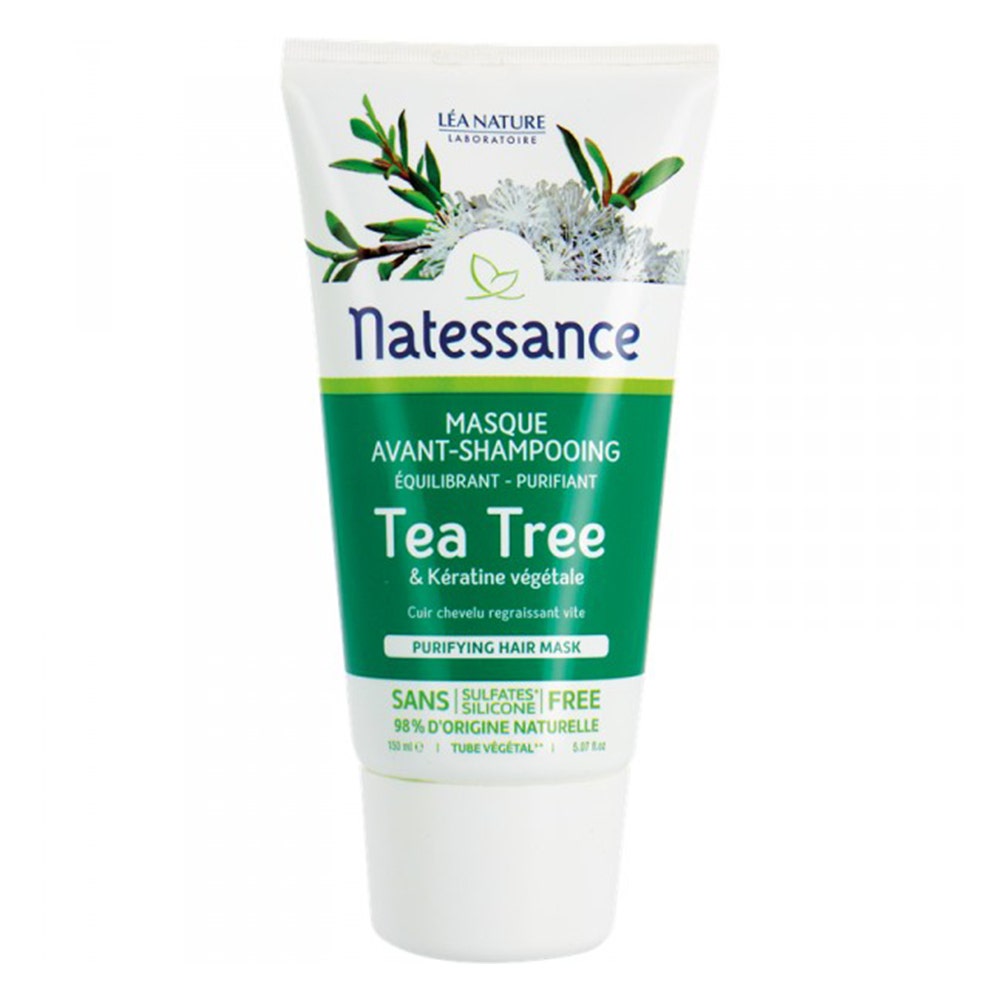 Natessance Maschera pre-shampoo purificante al tea tree 150 ml