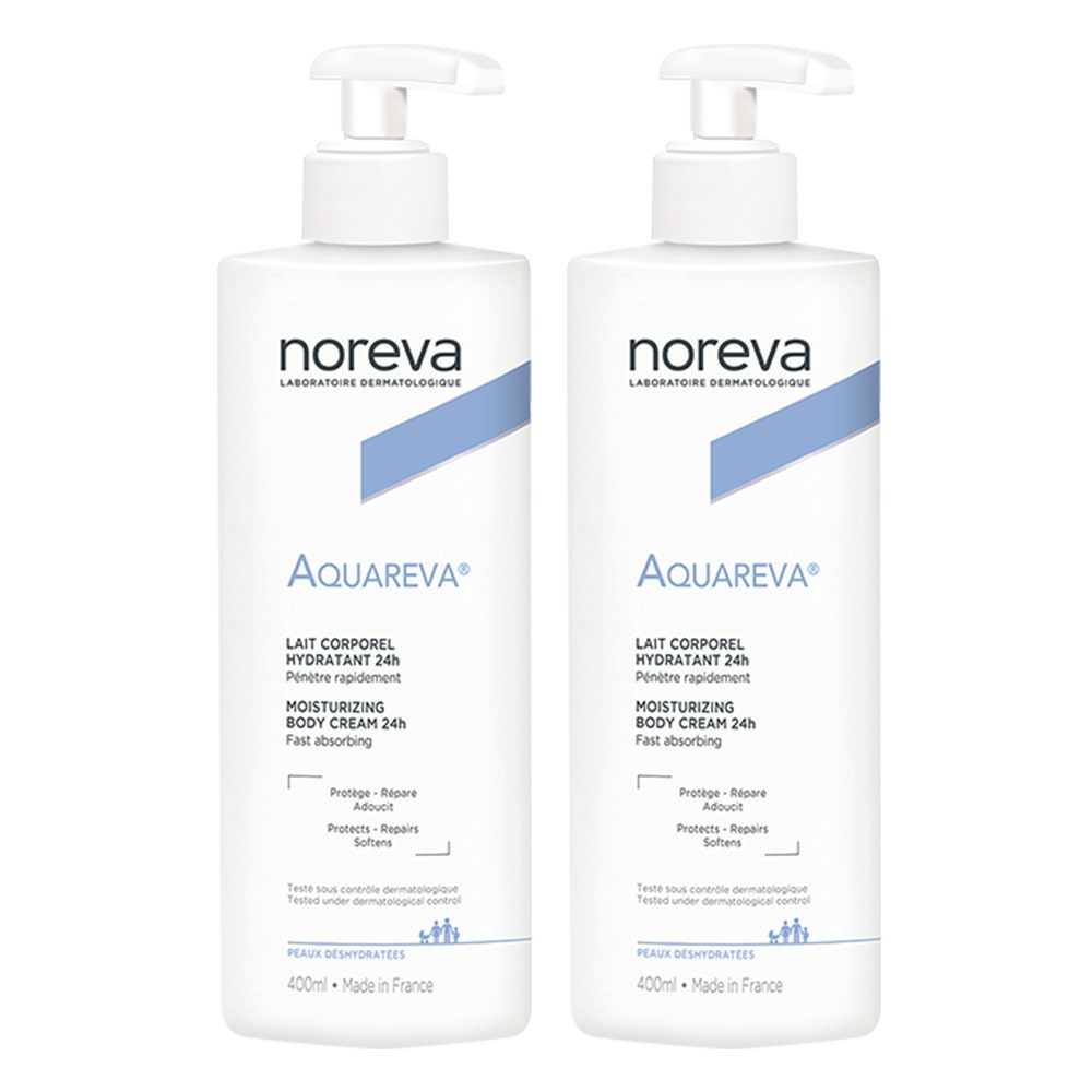 Noreva Aquareva Latte corpo idratante Pelli disidratate 2x400ml