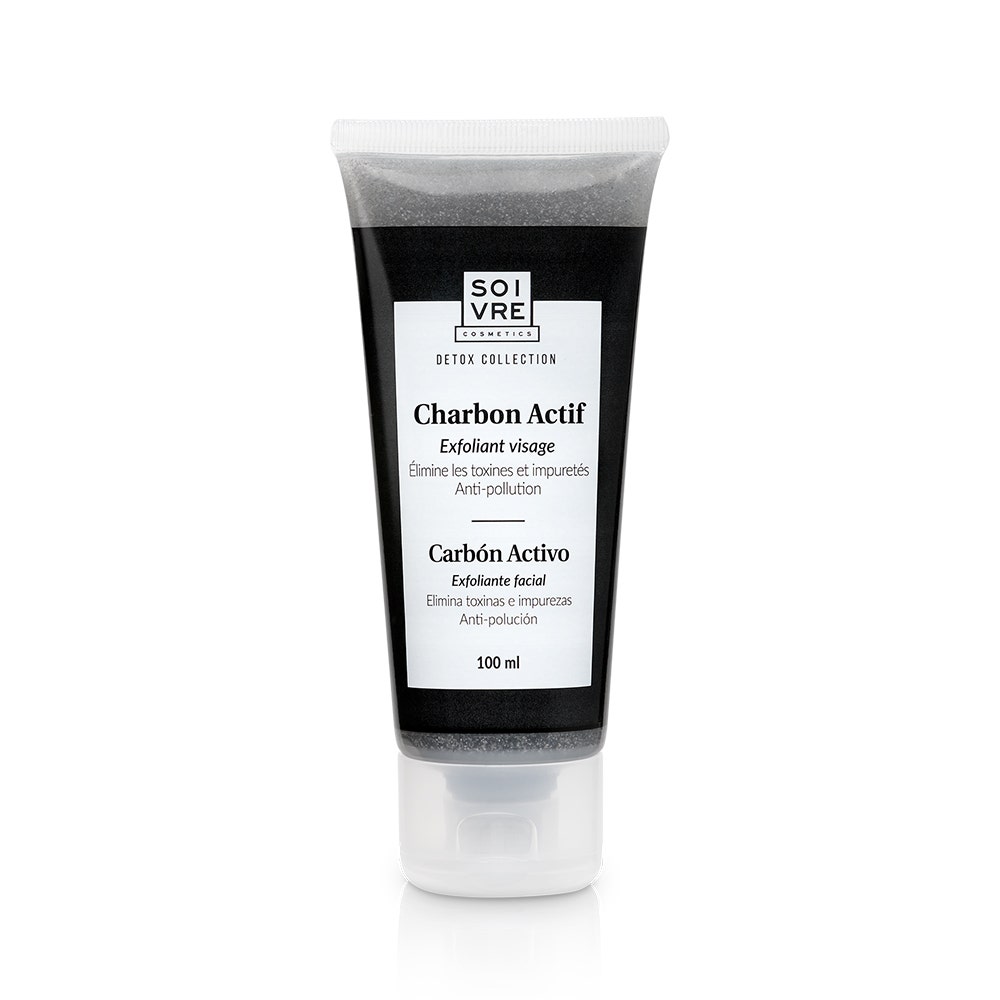 Soivre Cosmetics Carbone attivo Scrub viso Coporel 100 ml