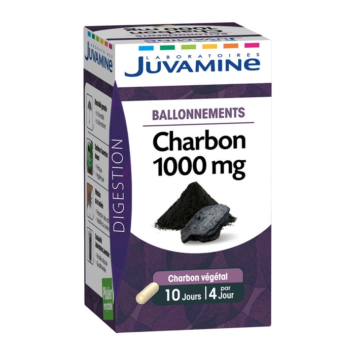 Carbone 40 Gelule 1000 mg Juvamine