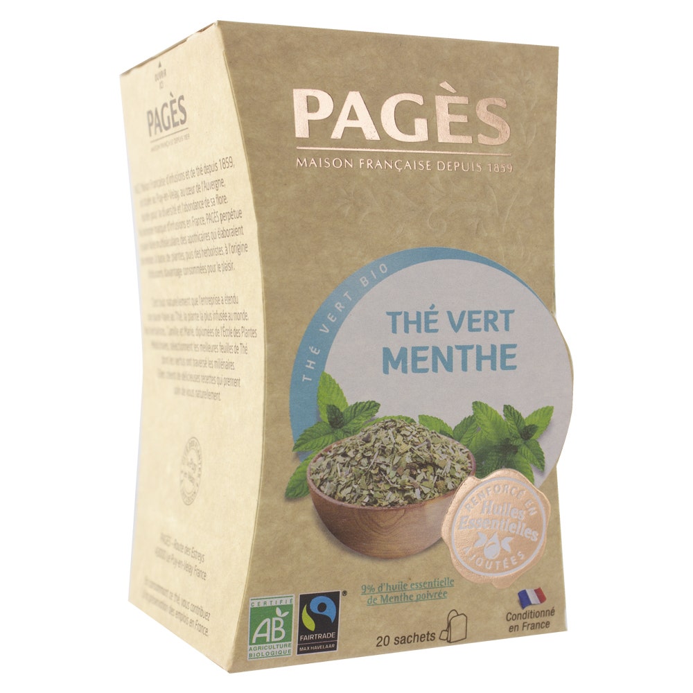 Pagès Thea Vert Menthe Bio 20 Bustine
