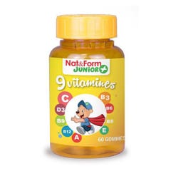 Nat&Form 9 Vitamine Junior 60 Gommine