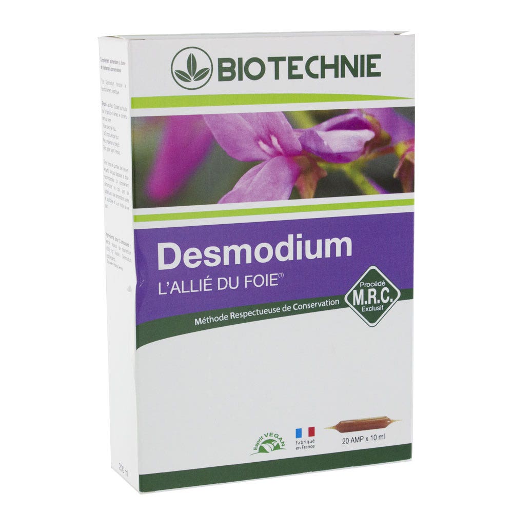 Biotechnie Desmodium 20 Fiale Digestione