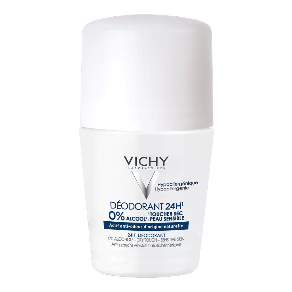 Vichy Deodorante 24h roll-on effetto asciutto pelli sensibili 50ml