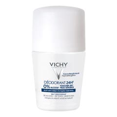 Vichy Déodorant Deodorante 24h Effetto asciutto Roll-on Pelle Sensibile 50ml