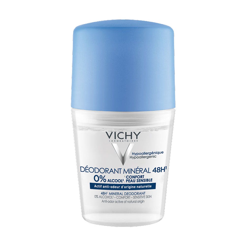 Vichy Minéral Deodorante 48h Roll-on Pelle Sensibile 50ml