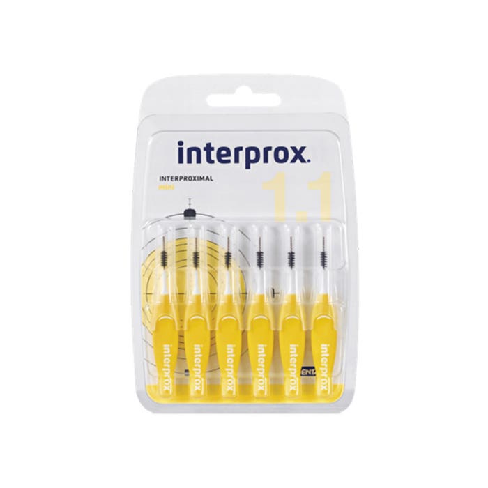 Mini spazzolini interdentali da 1,1 mm X6 Interprox