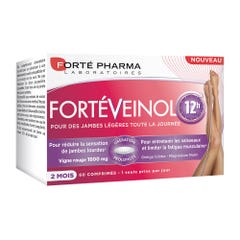 Forté Pharma Forté Veinol Vite rossa Circolazione e Gambe pesanti 60 compresse a rilascio prolungato
