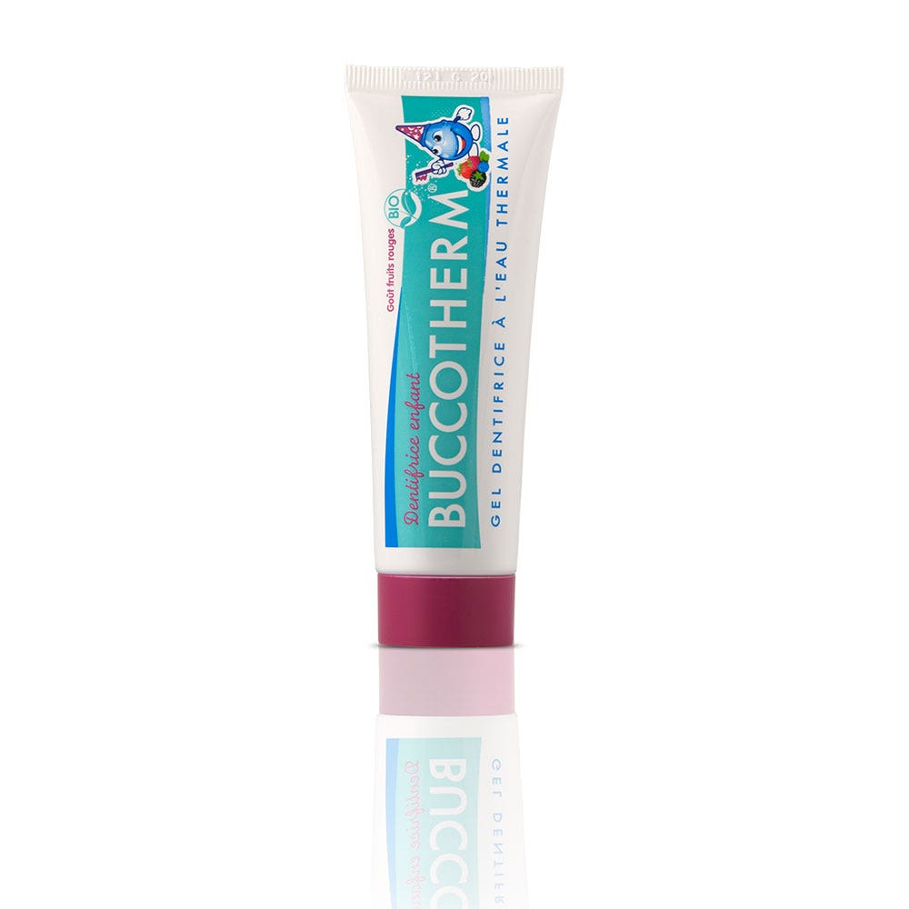 Buccotherm Dentifricio 3 Anni Biologico Senza Fluoro Frutta Rossa 50ml