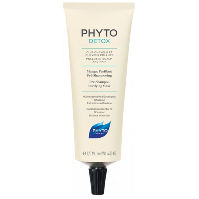 Maschera purificante pre-shampoo 125 ml Phytodetox Phyto