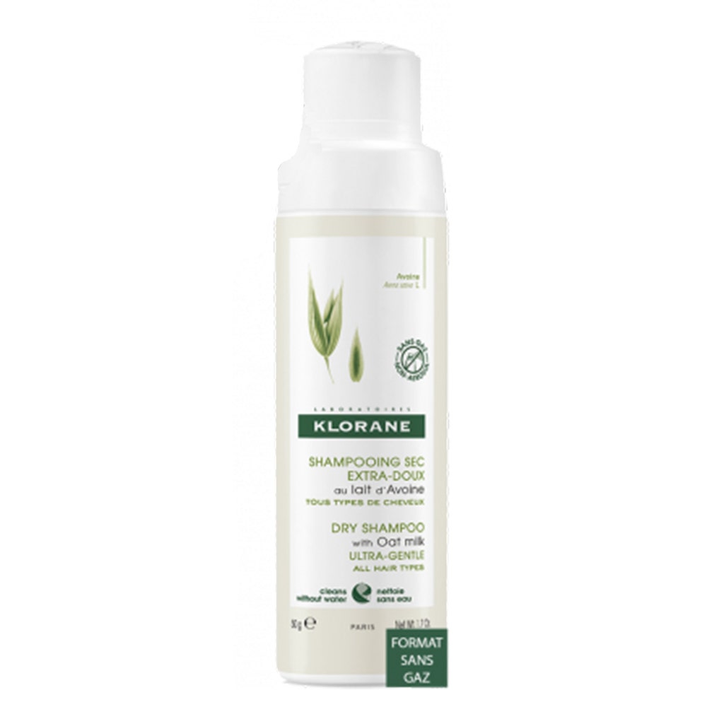 Klorane Latte d'Avena Shampoo secco extra delicato senza gas per tutti i tipi di capelli 50g