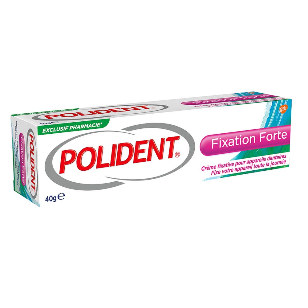 Polident Crema fissativa per apparecchi odontoiatrici Fissazione forte 40g
