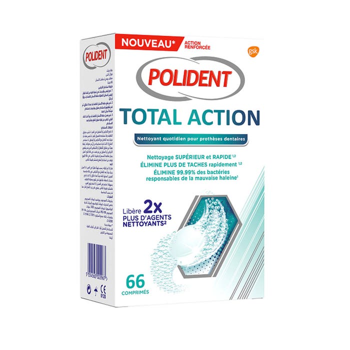 Detergenti per apparecchi dentali X66 Compresse ad azione totale Polident