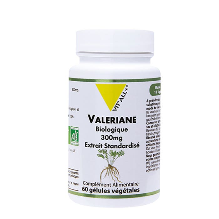 Vit'All+ Estratto biologico standardizzato di valeriana 300 mg 60 capsule