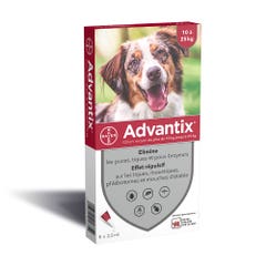Advantix Pipette Per Cani Taglia Media Da 10 A 25 KG X6 25kg