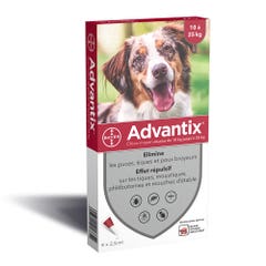 Advantix 4 Pipette Monodose Per Cani di Taglia Media 10-25kg 25kg