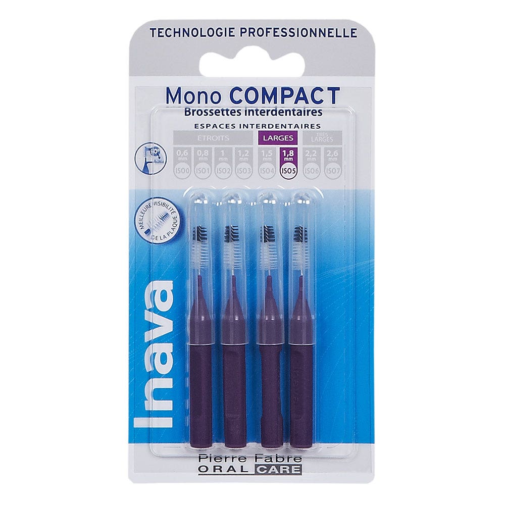 Inava Scovolini interdentali 1,8 mm Violetta X4 Mono Compact