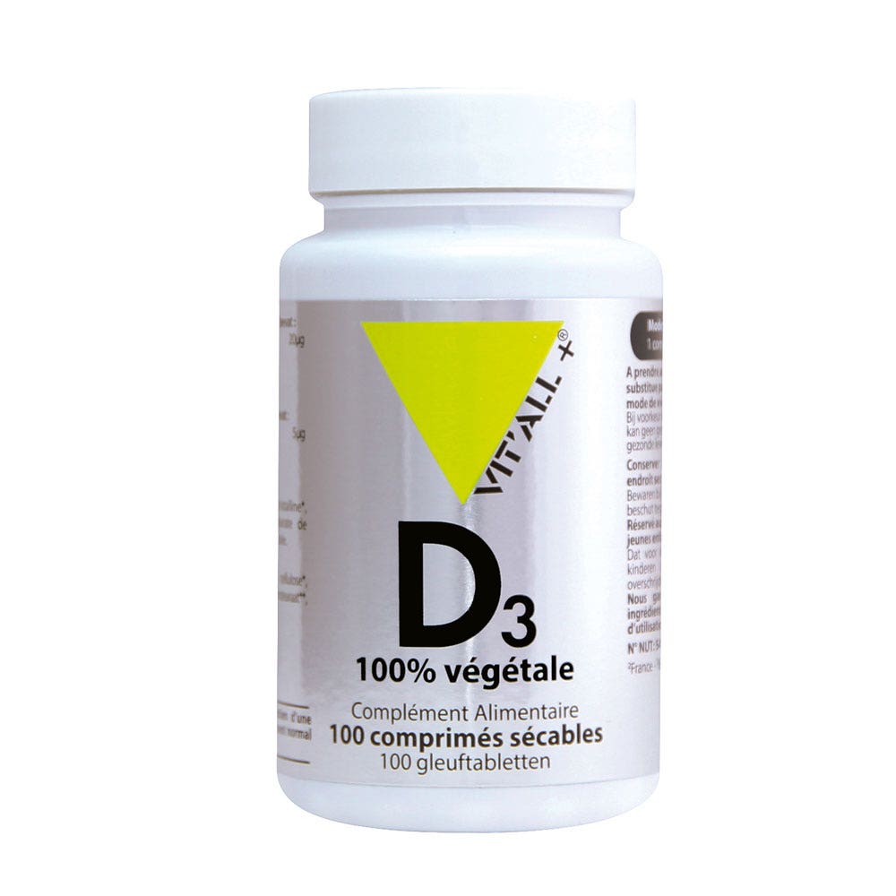 Vit'All+ Vitamine D3 Vegetale 100 compresse