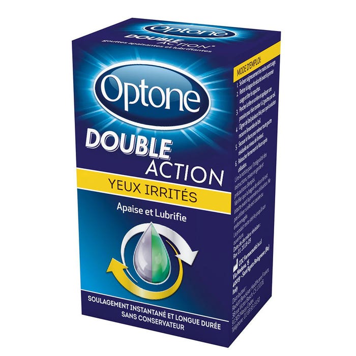 Gocce per occhi irritati a doppia azione 10ml Optone