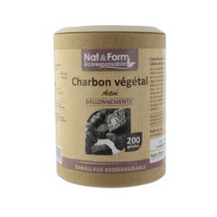 Nat&Form Carbone vegetale 200 geluli Nat&amp;Form