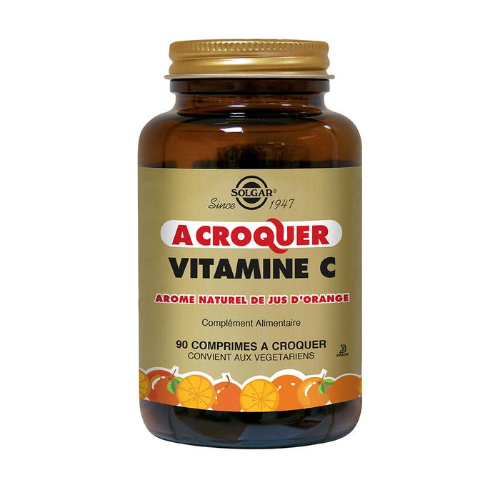 Solgar Vitamine C 90 compresse masticabili Aroma arancia 500 mg
