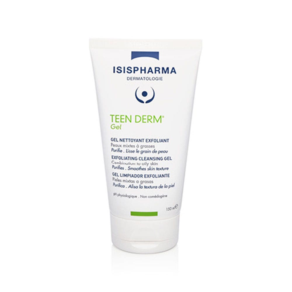 Isispharma Teen Derm Gel detergente esfoliante per pelli da miste a grasse 150 ml