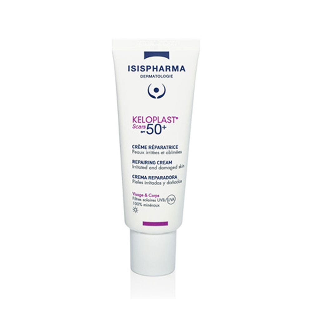 Isispharma Keloplast Crema Riparazione Protettiva Cicatrici Spf50+ Per Pelle Irritata E Danneggiata 40 ml