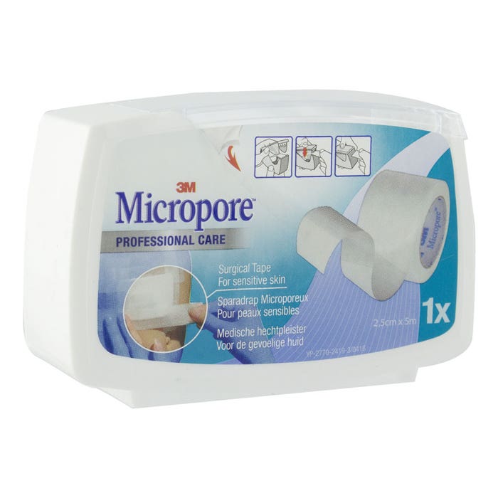 3M Cerotto Microporoso Colore Bianco 25mmx5m Micropore - Easypara