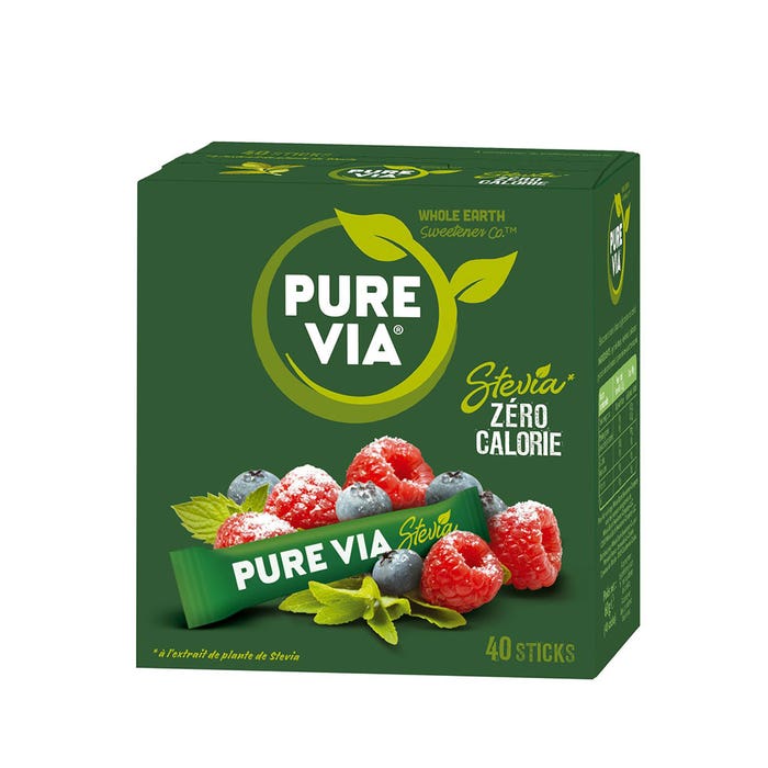 Stevia Zero Calorie stick X40 Pure Via