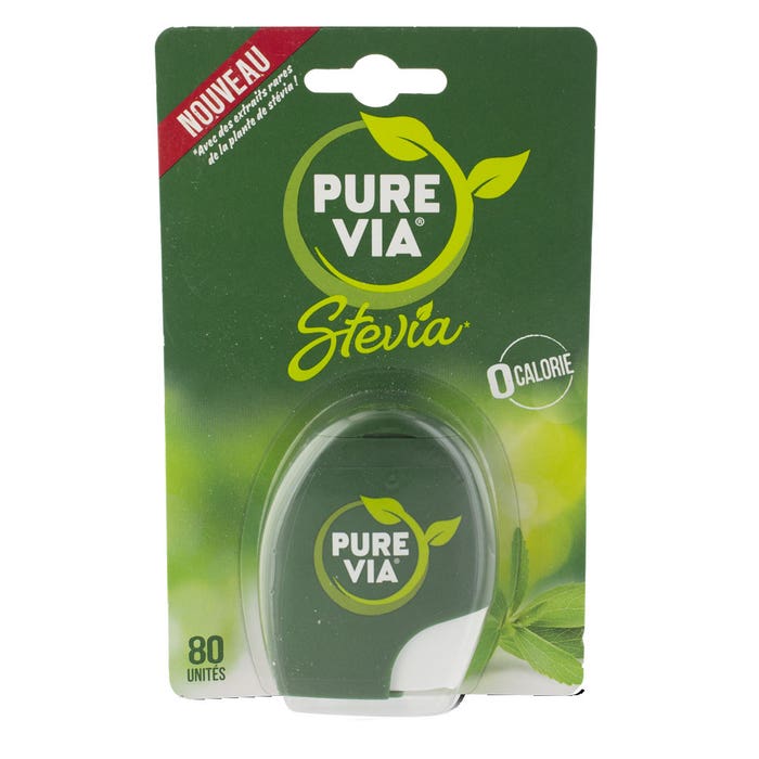 Dispenser di Stevia 80 compresse Pure Via
