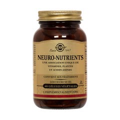 Solgar Neuro Nutrients 60 Geluli Vegetali Sommeil Relaxation Vitalité