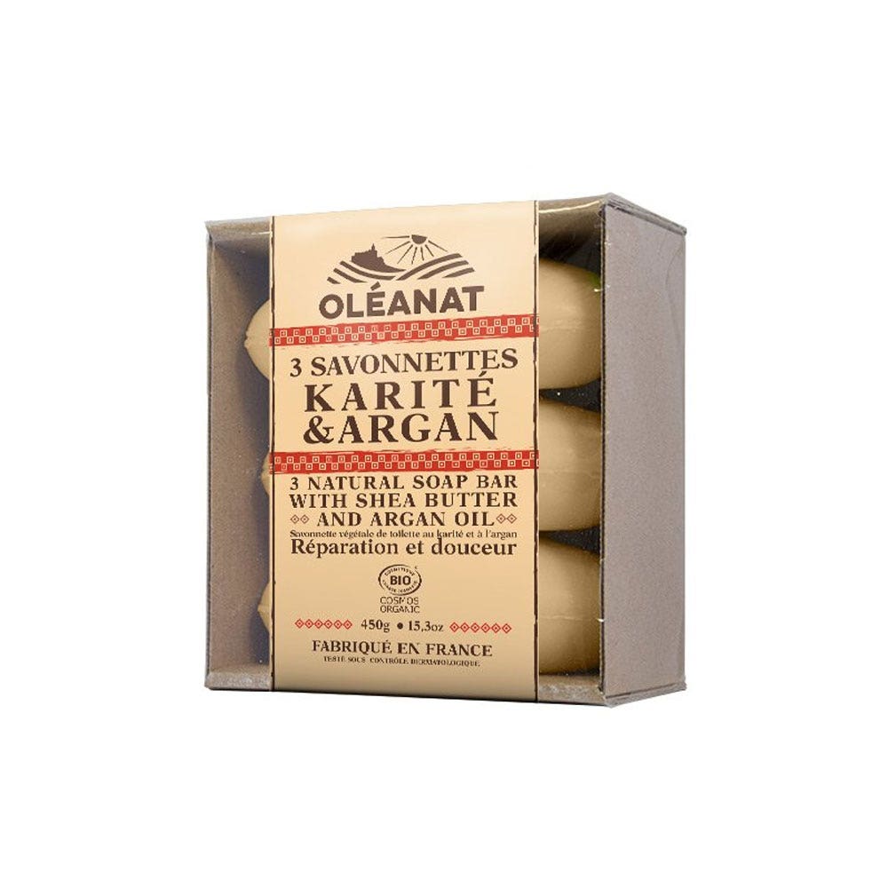 Oleanat Sapone L'Argan Bio Karite D'afrique 3x150g
