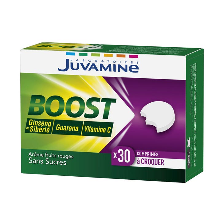 Boost Vitamine C Ginseng Guaranà 30 Compresse Masticabili Juvamine