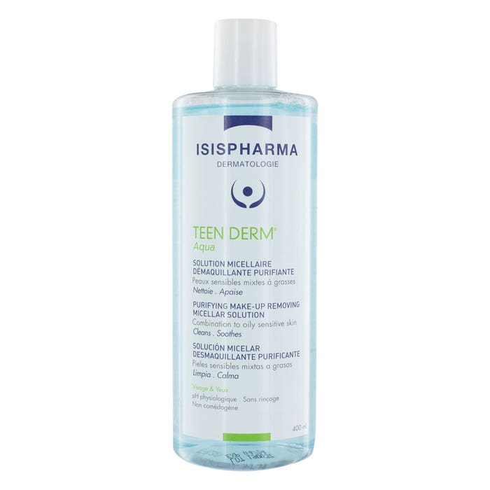 Aqua Purifying Micellar Solution per pelli da miste a grasse 400 ml Teen Derm Isispharma