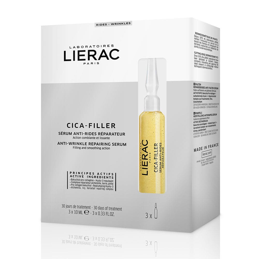 Lierac Cica-filler Siero Anti-rughe Riparatore 3 fiale da 10ml
