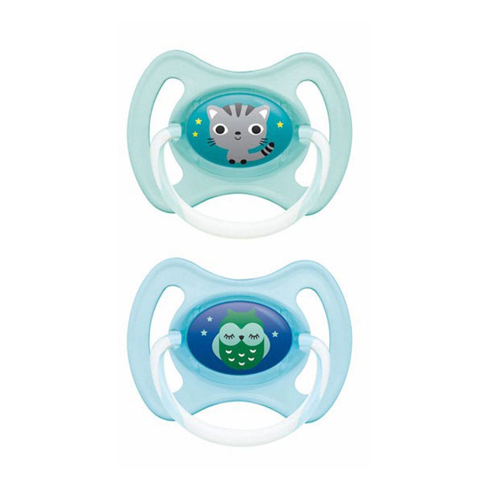 Mam Collezione di succhiotti anatomici in silicone Notte da 6 mesi in su X2