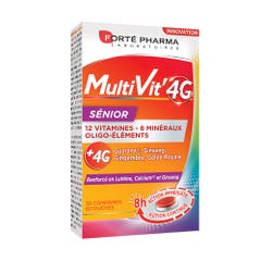 Forté Pharma MultiVit'4G Multivitamine Senior ricche di calcio 30 compresse