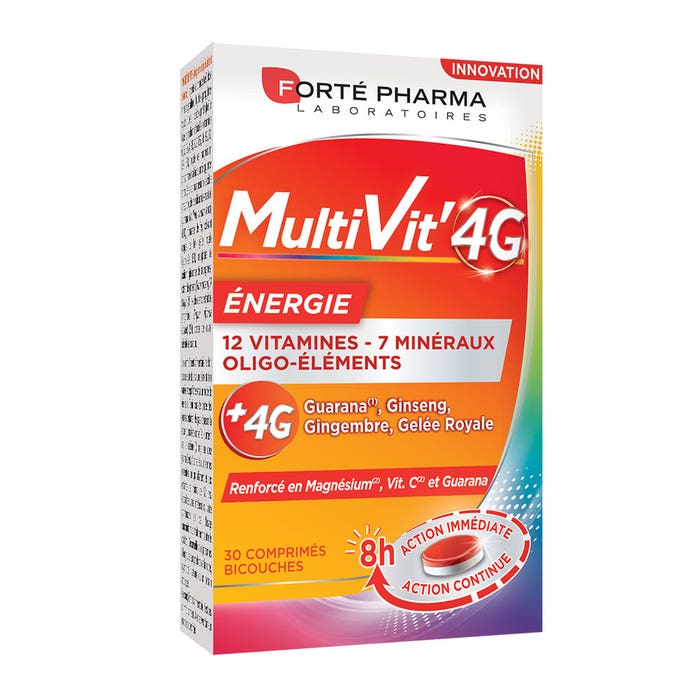 Multivitamine Minerali e Oligoelementi 30 compresse MultiVit'4G Forté Pharma