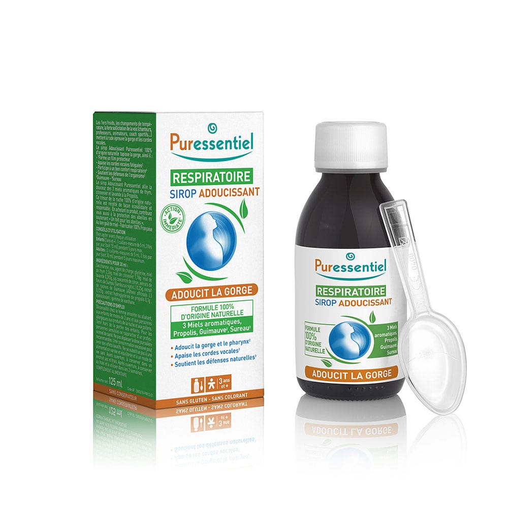 Puressentiel Respirazione Sciroppo lenitivo per la gola respiratoria 125 ml