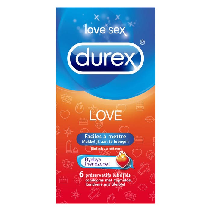 Preservativi Lubrificati x6 Love Durex