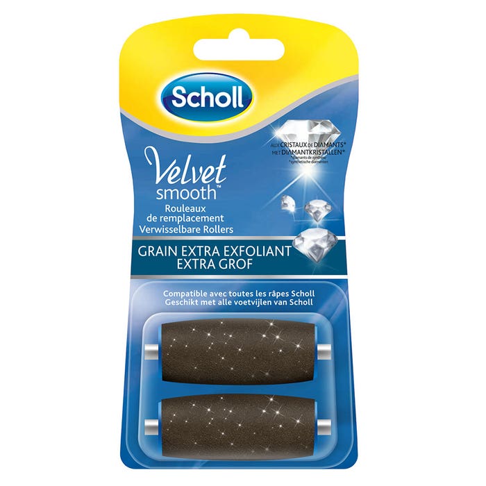Rulli di ricambio Extra grana esfoliante x2 Velvet Smooth Scholl